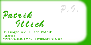 patrik illich business card